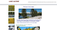 Desktop Screenshot of lakealpine.com